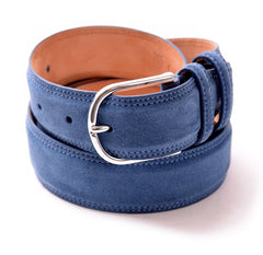 Hunter Suede Belt in Regatta